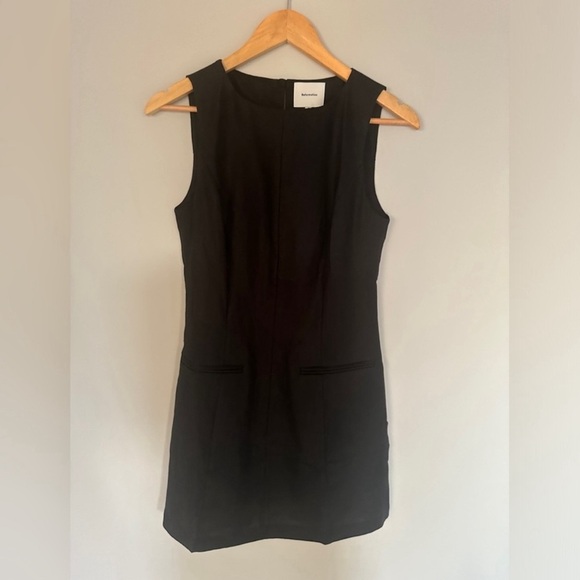 NEW  Reformation Citron Sleeveless Linen Mini Dress in Black | size 4 - Picture 5 of 9